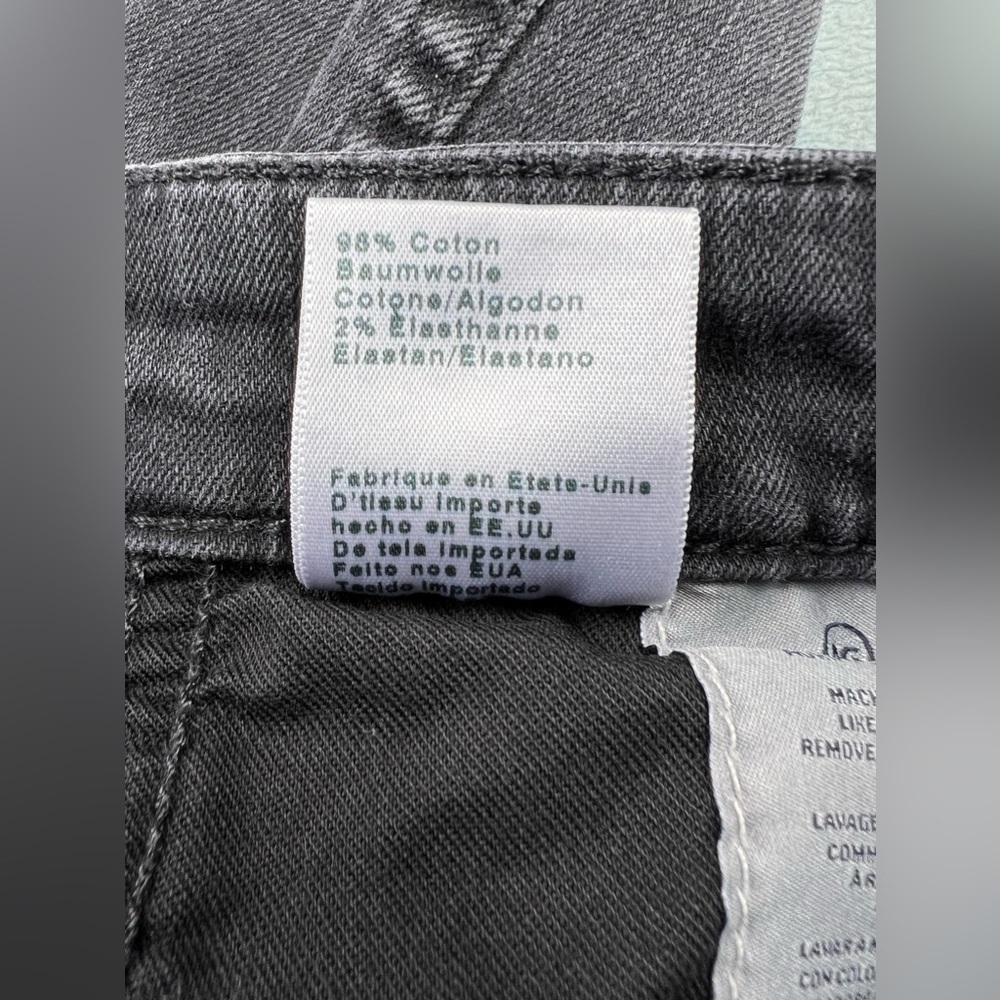 AG Adriano Goldschmied Womens Jeans Farrah ankle high rise skinny black size 28 - Picture 12 of 15